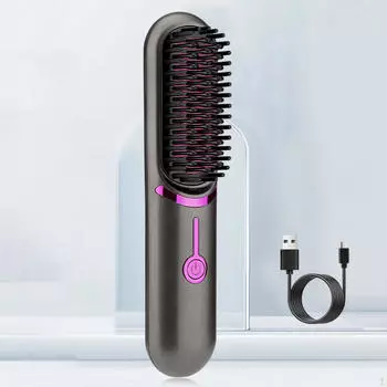 Выпрямитель для волос, щетка для выпрямления, многофункциональная расческа с 3 регулируемыми температурами для