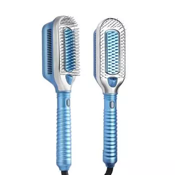 Выпрямитель для волос Щетка Ice Therapy Professional Negative Ion Cold Wind Comb Безнагревная Щетка для влажных волос EU Plug