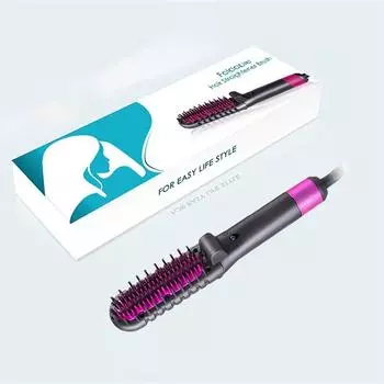 Выпрямитель для волос, утюжок, щетка для выпрямления, расческа с горячим нагревом, расческа для волос, прямой стайлер, щипцы для завивки волос, расческа для завивки волос Rose Red розы красного