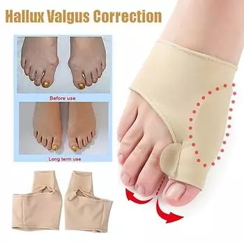 Выпрямитель Педикюрный гель Разделитель для пальцев ног Регулятор для большого пальца Разделитель пальцев ног Корректор вальгусной деформации Протектор для косточки на ноге S