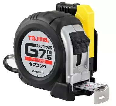 Выпуклая лента из нержавеющей стали Tajima x 25 мм Sefkonbe 7,5 м SFGSL25-75BL