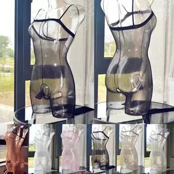 Выпуклый мешочек Комбинезон Нижнее белье Мужские трусики Колготки Crotch opening