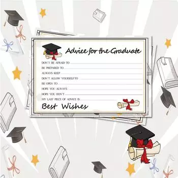 Выпускники вечерние игровые карты праздничные атрибуты украшения бумажная поздравительная открытка One Size