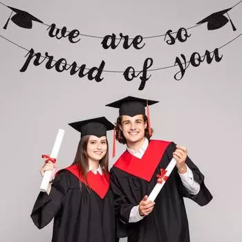 Выпускной баннер, привлекательный баннер для выпускного вечера 2024, прочный подвесной флаг для украшения выпускного сезона B