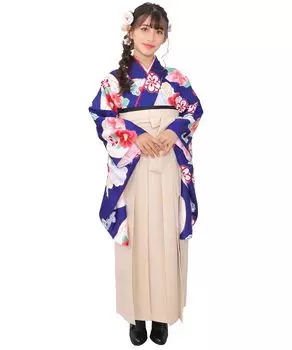 Выпускной церемония Хакама легкий комплект из 5 предметов Хакама с заниженной талией для девочек начальной школы [KYOETSU] комплект, платье, (Кимоно, Хакама, Нижнее белье,
