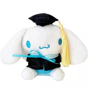 Выпускной колпачок Sanrio, сумка-кольцо, кукла мини, 15 см, выпускной колпачок с булочкой с корицей, популярные корейские игрушки