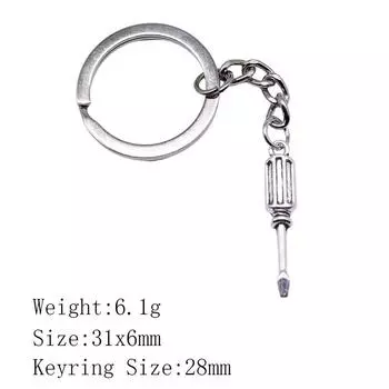 Выпускной Пара Брелки Инструменты Gear Киберпанк Брелок Предметы Брелок Материал A31-1pcs-27x9mm