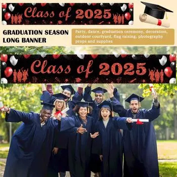 Выпускной сезон Длинный баннер Вечеринка Танец Выпускной Украшение One Size