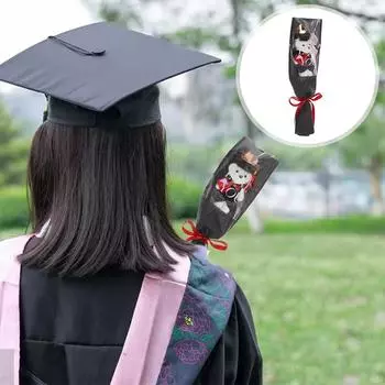 Выпускной сезон мультфильм медведь ручной работы сделай сам бант лента креативный многоцветный орнамент подарок реквизит для фотосъемки аксессуары 1pc розовый