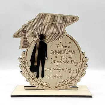 Выпускной сезон Украшения для дома Украшения Подарок на выпускной Деревянные поделки One Size