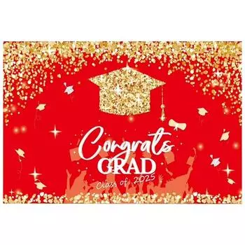 Выпускные баннеры для украшения, украшения для вечеринки One Size красный
