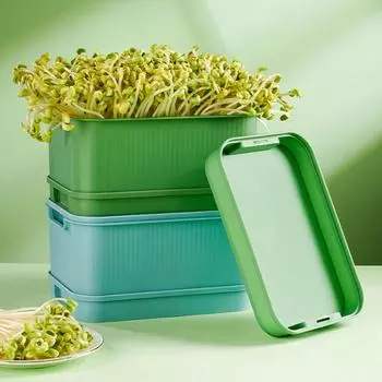 Выращивание без почвы Лоток для выращивания рассады Садоводческий инструмент Помощник для посадки рассады Гидропонная пластина для проращивания Многофункциональная зелёный