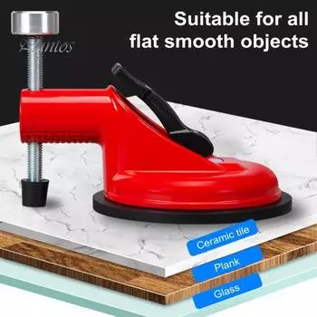 Выравниватель настенной плитки с утолщенной стальной пластиной, сверхмощное всасывание, простая в использовании присоска, инструмент для выравнивания мрамора, инструмент для затягивания керамической плитки 1pc