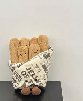 Выражение Улыбающийся Милый Плюшевая Игрушка Картофель Фри Для Детей И Украшения Дома