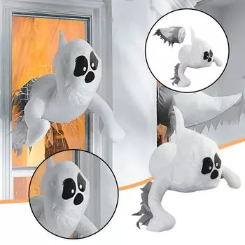 Выразительные призраки, разбивающие окна, Хэллоуин, ужасные призраки, реквизит для декора окон One size