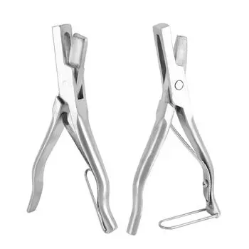 Вырубатель ушей свиньи из нержавеющей стали, простой в использовании, маркировочный инструмент для скота и ушей для фермы U Shaped Ear Notcher