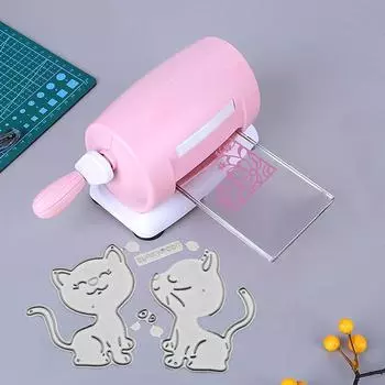 Вырубные штампы для кошек для изготовления карт «сделай сам», скрапбукинг, стальные инструменты для узоров, тиснение металла, милый декабрь D8E7 silver-8*5.2cm