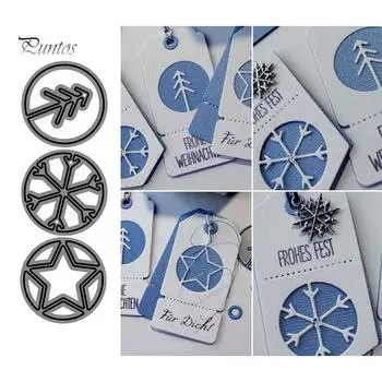 Вырубные штампы для рождественской елки DIY тиснение бумажные открытки фото ремесло трафарет форма серебряный