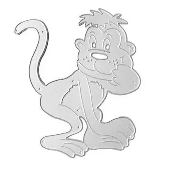 Вырубные штампы с изображением обезьяны, металлический трафарет, сделай сам, скрапбукинг, альбом, бумажная карта, тиснение, ремесло, высечка, животное