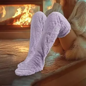 Выше колена на плоской подошве с современными ботинками Зимняя женская обувь без застежек на распродаже 2024 Модные лаконичные женские ботинки с круглым носком и низким каблуком 34 чёрный