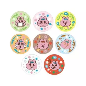 Вышитая банка с изображением кролика Ensky Panchu, коллекция значков, 2 коробки, всего 8 видов, диаметр приблизительно. 55 мм Изготовлен из полиэстера М