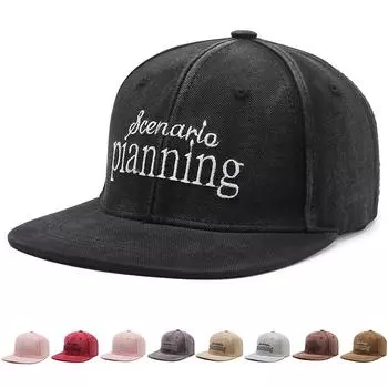 Вышитая бейсбольная кепка в стиле ретро для мужчин и женщин в стиле хип-хоп, шляпа от солнца с плоскими полями бежевый