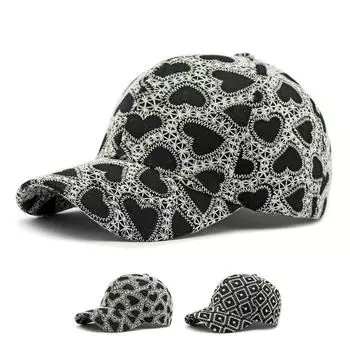 Вышитая бейсболка с жестким верхом для женщин, солнцезащитная шляпа