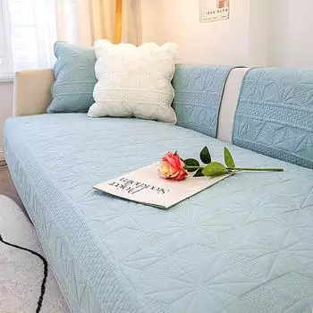 Вышитая геометрическая ткань Simplicity Чехол для дивана Modern Диванная подушка Four Seasons Универсальная однотонная диванная подушка из хлопка 70x70