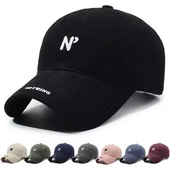 Вышитая кепка Мужская Женская ретро бейсболка Весна Осень Солнцезащитная шляпа темно-синий