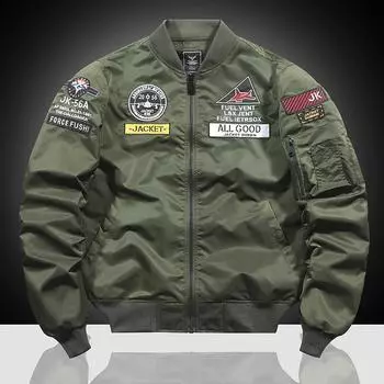 Вышитая куртка плюс хлопковая куртка пилота ВВС Ma1 мужская летная куртка M