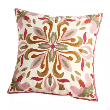 Вышитая наволочка с цветочным узором, декоративная наволочка для бара