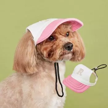 Вышитая шляпа от солнца для собак, регулируемая бейсболка для домашних животных, кепка-чепчик для собак, спортивная кепка с буквами для походов S синий/хаки