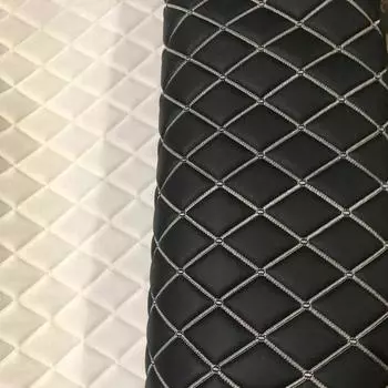 Вышитая ткань из искусственной кожи для рукоделия, толстая губка, стеганая ткань из искусственной кожи для обивки дивана, мебели, салона автомобиля