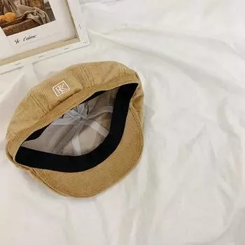 Вышитая вельветовая модная винтажная кепка для женщин шикарная кепка пекаря сезоны четыре хаки