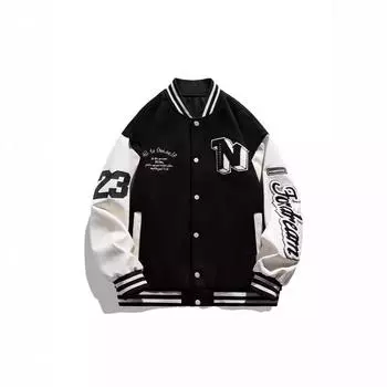 Вышитая верхняя одежда Мужское американское повседневное универсальное пальто Мужские и женские парные куртки на весну и осень Бейсбольная форма S