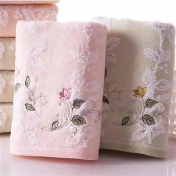 Вышитое хлопковое полотенце, супер впитывающее банное полотенце, мягкое полотенце для лица, ванная комната
