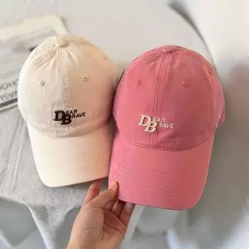 Вышитые буквы широкополая бейсболка с глубоким верхом новая весенняя мягкая верхняя повседневная большая окружность головы универсальная кепка прилив M56-58cm чёрный