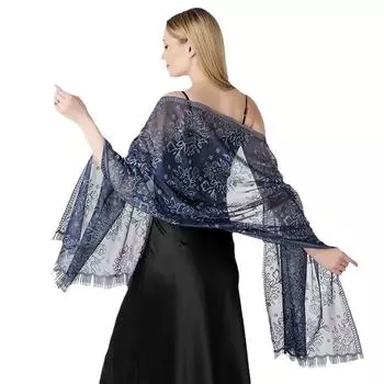 Вышитые цветы шали и накидки для женщин вечерние платья нарядные формальные кружевные вечеринки белый