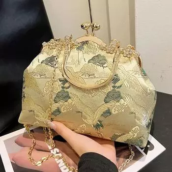 Вышитые кристаллы сумки через плечо для женщин клатч золото и серебро высокое качество сумки-мессенджеры мода