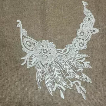 Вышитые кружевные вырезы, шитье, отделка украшений, аппликация