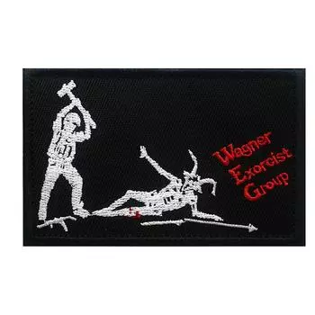 Вышитые нашивки, аппликации на липучках, 10x6,5 см