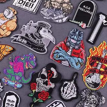 Вышитые нашивки для одежды, железные нашивки на одежде, вышивка, наклейка на одежду, термоклеевые нашивки