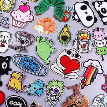 Вышитые нашивки для одежды, железные нашивки на одежде, вышивка, наклейка на одежду, термоклеевые нашивки