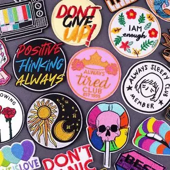 Вышитые нашивки для одежды, железные нашивки на одежде, вышивка, наклейка на одежду, термоклеевые нашивки