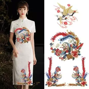 Вышитые нашивки Phoenix для одежды Sew on Embroidery Parches Ropa A