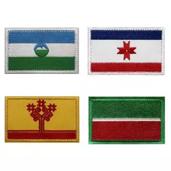 Вышитые нашивки Значок Аппликация Шеврон (В полоску) Пряжка Республика Молдова