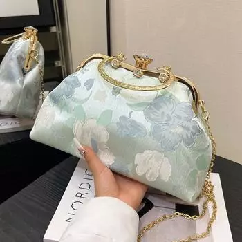 Вышитые розы, цветы, бахрома, ракушки, замки, сумки, женские сумки на цепочке, сумки через плечо, клатчи для вечеринок, маленькие сумочки и кошельки розовый