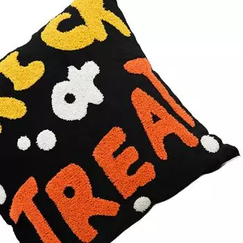 Вышитый чехол для подушки на Хэллоуин, мягкий забавный чехол для подушки, вышитый декоративный чехол для праздничной вечеринки