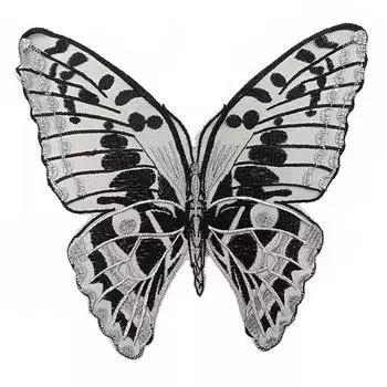 Вышитый цветок на груди Сделай сам Пришивные лацканные булавки Корсаж Бабочка Цветок для воротника На открытом воздухе