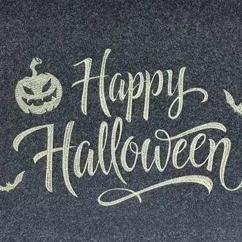 Вышитый гофрированный коврик для пола, коврик для двери, нескользящий черный резиновый коврик из ПВХ, коврик для ванной комнаты, вышитый коврик, фигурный нескользящий коврик 40cmx60cm